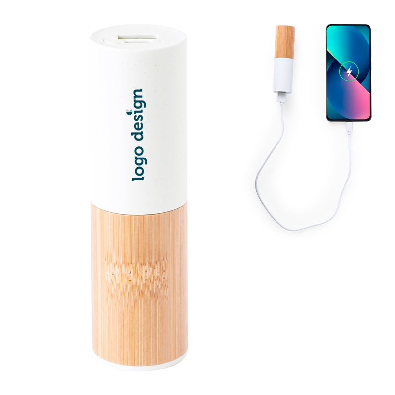 Power bank bamboo and wheat straw